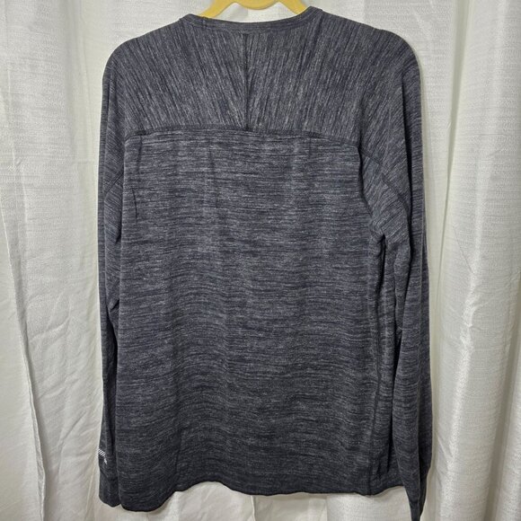 American Eagle Men's Gray Long-sleeved Tee Shirt Top Size Large - Picture 2 of 6